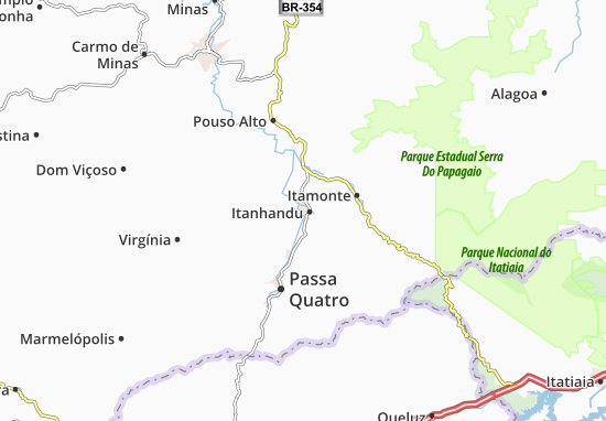 Kaart Plattegrond Itanhandu