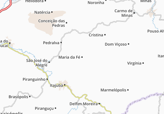 Mapa Maria da Fé