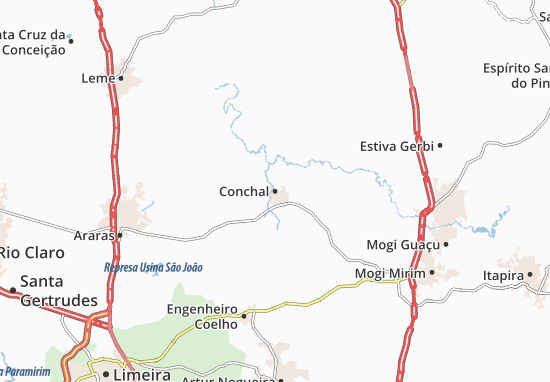 Karte Stadtplan Conchal
