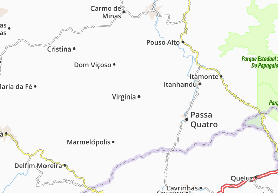 Mapa Virgínia
