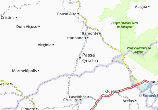Karte Stadtplan Passa Quatro