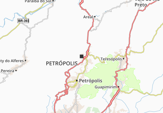 Kaart Plattegrond Petrópolis