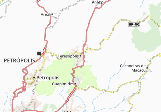 Kaart Plattegrond Teresópolis