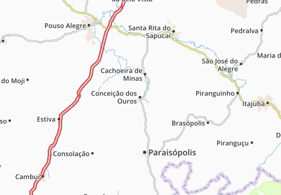 Conceição dos Ouros Map