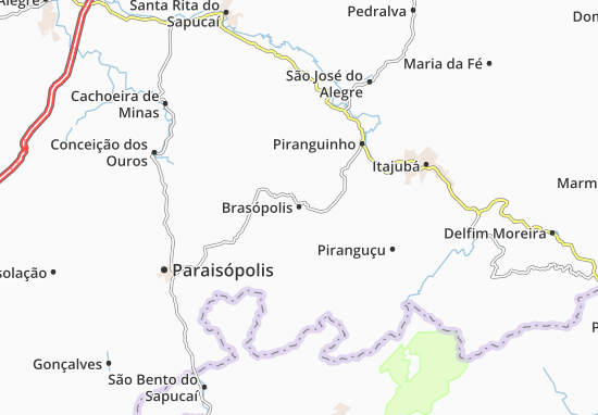 Mapa Brasópolis