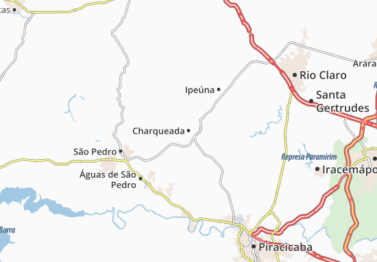 Karte Stadtplan Charqueada