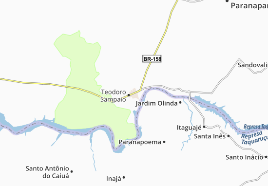 Teodoro Sampaio Map