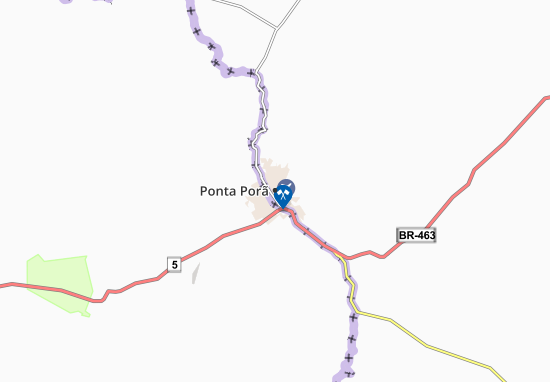 Kaart Plattegrond Ponta Porã