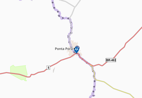Kaart Plattegrond Ponta Pora