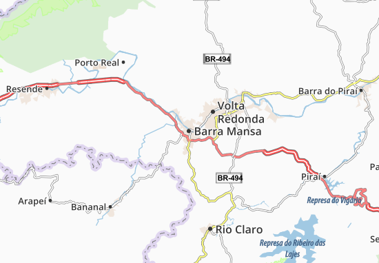 Barra Mansa Map