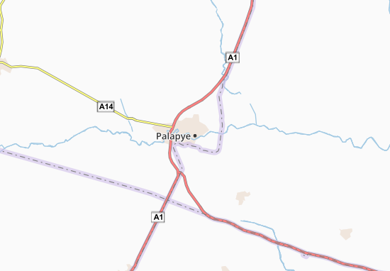 Mapa Palapye