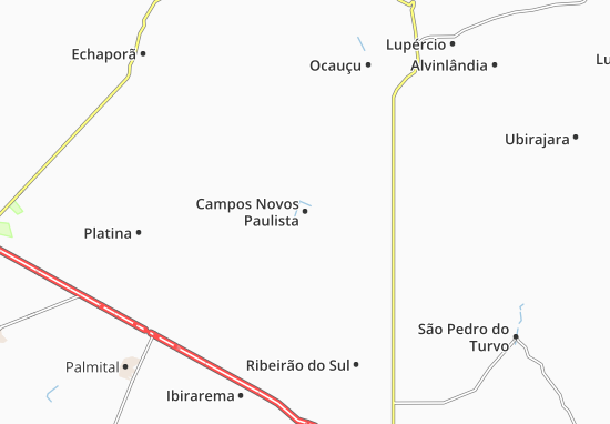 Kaart Plattegrond Campos Novos Paulista