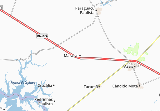 Maracaí Map