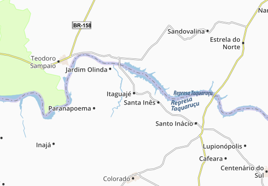 Itaguajé Map