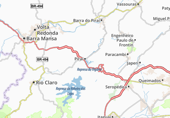 Karte Stadtplan Piraí