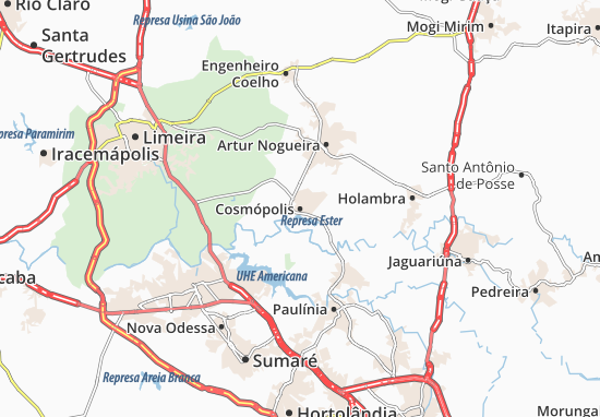 Cosmópolis Map