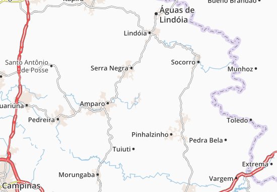 Carte-Plan Monte Alegre do Sul