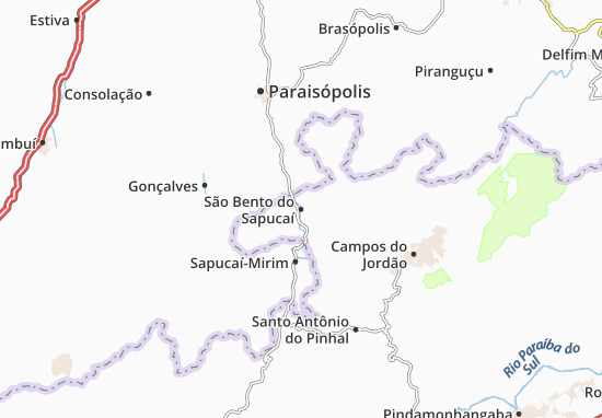 São Bento do Sapucaí Map