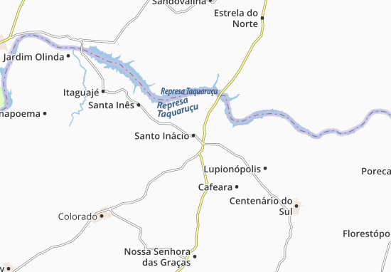 Karte Stadtplan Santo Inácio