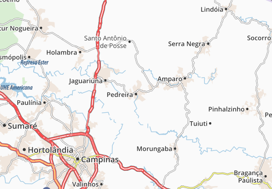 Karte Stadtplan Pedreira