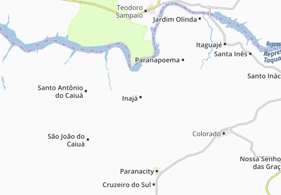 Inajá Map