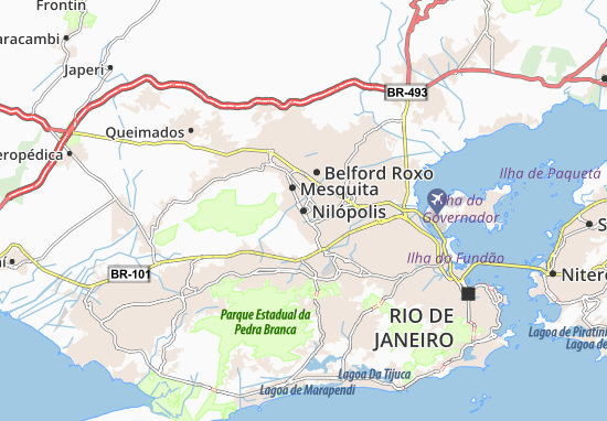 Karte Stadtplan Nilópolis