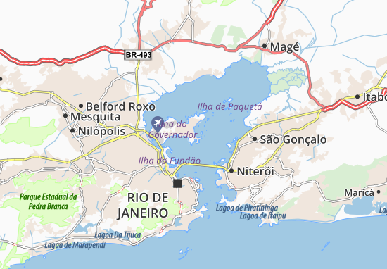 Pitangueiras Map