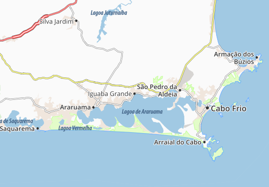 Karte Stadtplan Iguaba Grande