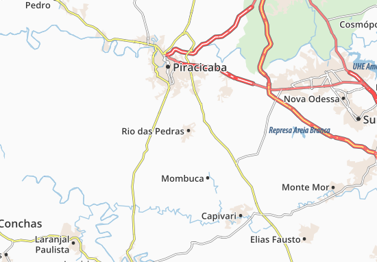 Karte Stadtplan Rio das Pedras