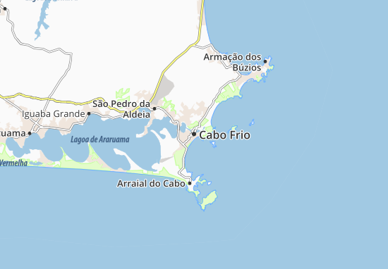 Karte Stadtplan Cabo Frio