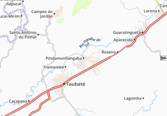 Karte Stadtplan Pindamonhangaba