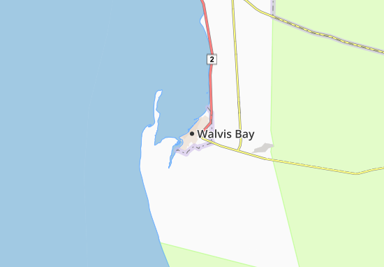 Kaart Plattegrond Walvis Bay