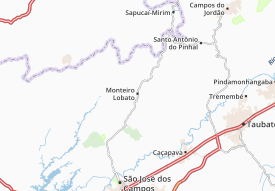 Karte Stadtplan Monteiro Lobato