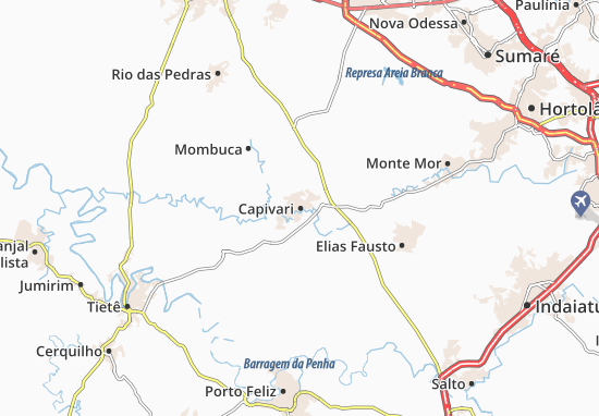 Karte Stadtplan Capivari