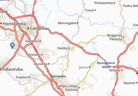 Mapa Itatiba