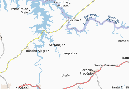 Kaart Plattegrond Sertaneja