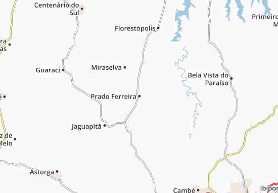 Karte Stadtplan Prado Ferreira