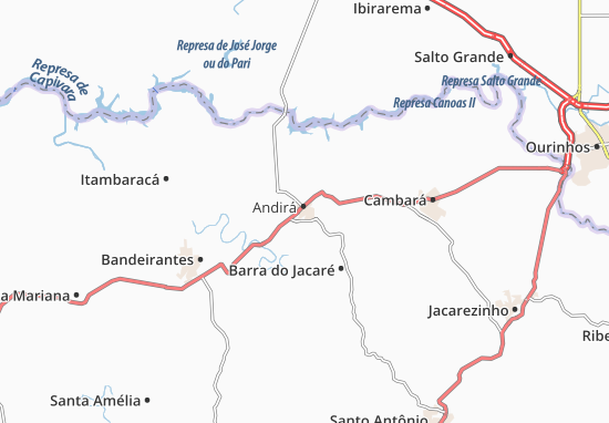 Andirá Map