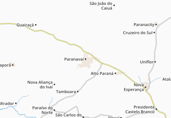 Karte Stadtplan Paranavaí