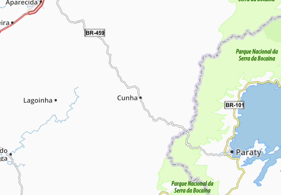 Kaart Plattegrond Cunha