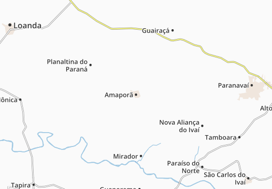 Amaporã Map