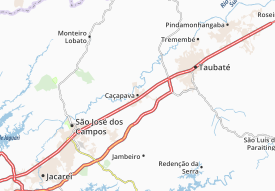 Kaart Plattegrond Caçapava