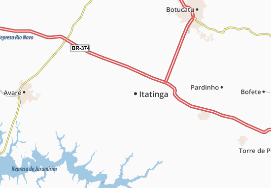 Kaart Plattegrond Itatinga