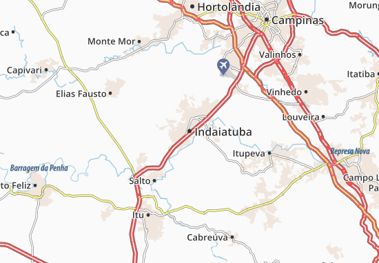 Karte Stadtplan Indaiatuba