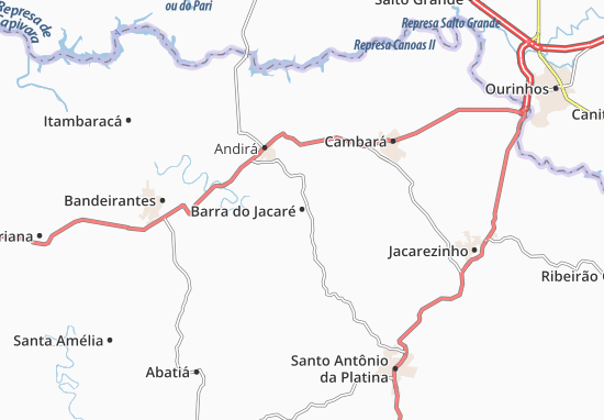 Mapa Barra do Jacaré