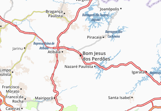 Karte Stadtplan Bom Jesus dos Perdões