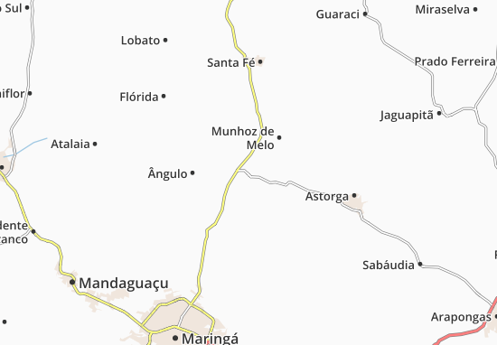 Kaart Plattegrond Iguaraçu