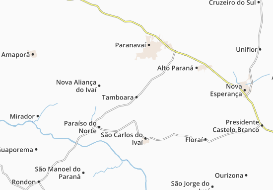 Mapa Tamboara