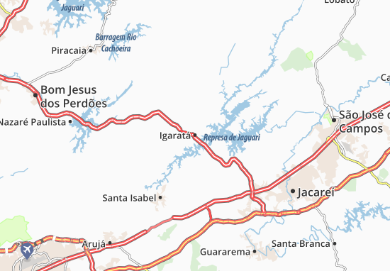 Karte Stadtplan Igaratá
