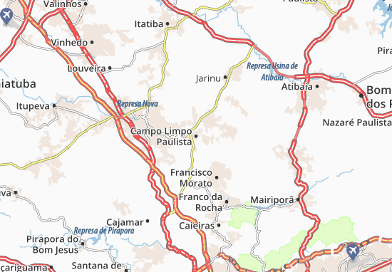 Karte Stadtplan Campo Limpo Paulista